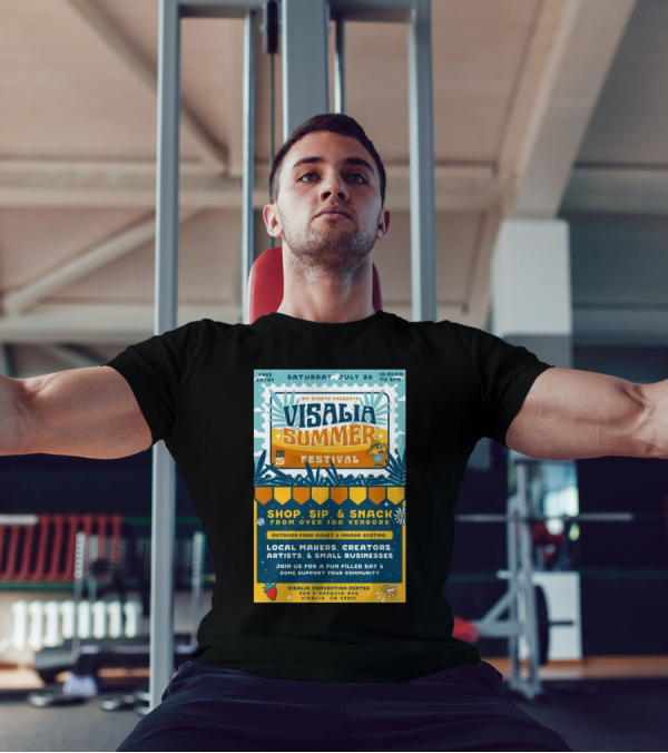 INT Events Presents Visalia Summer Festival 2025 Free Entry Local Makers Creators July 26 Visalia Convention Center T-Shirt