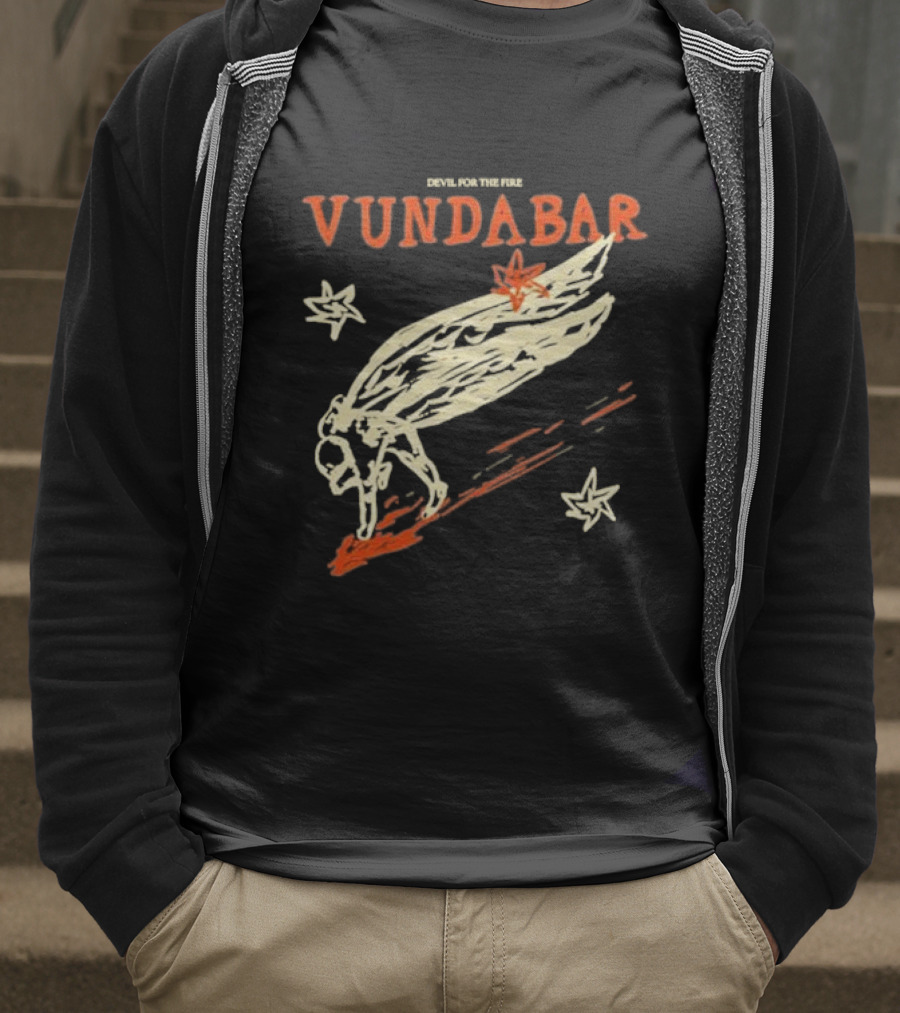 Vundabar Devil For The Fire Winged Creature And Stars T-Shirt