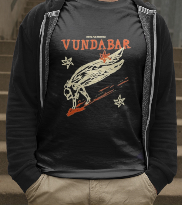 Vundabar Devil For The Fire Winged Creature And Stars T-Shirt