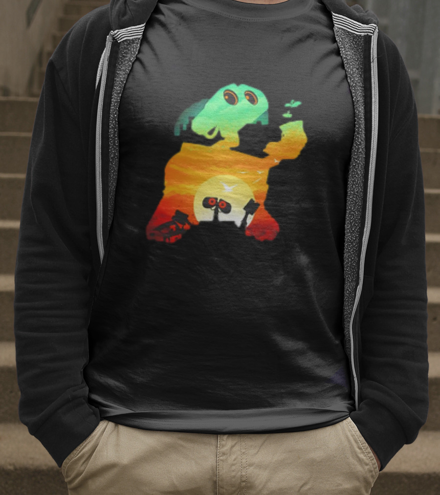 Wall-E Cosmic Recycler Sunset Silhouette T-Shirt