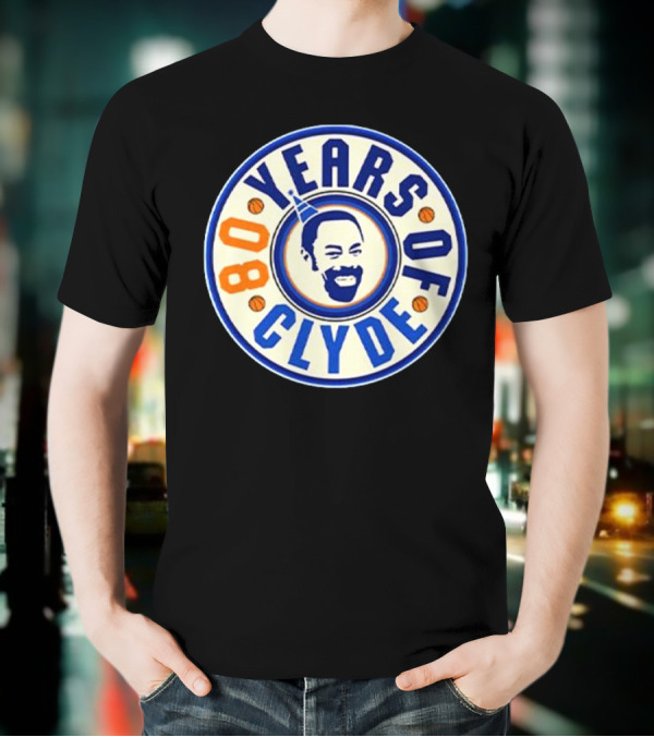 80 Years Of Clyde Walt Frazier Basketball Legacy T-Shirt