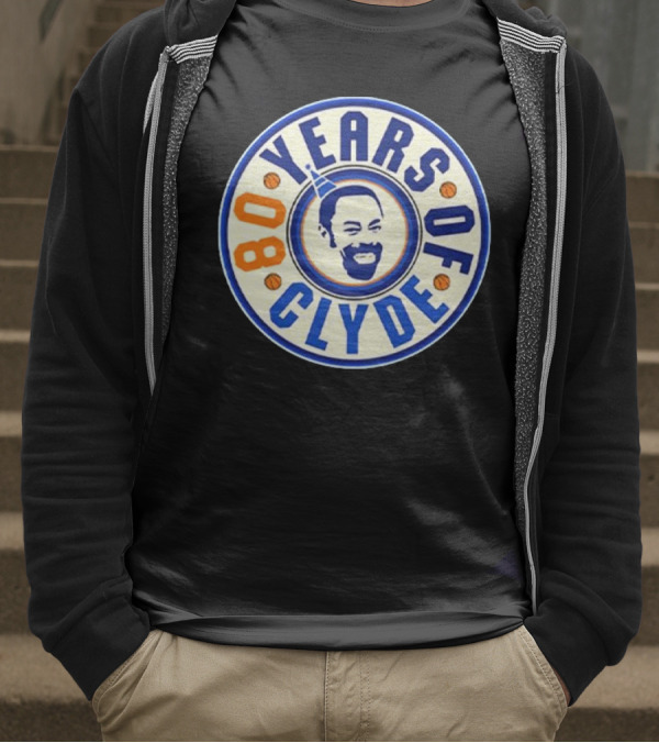 80 Years Of Clyde Walt Frazier Basketball Legacy T-Shirt