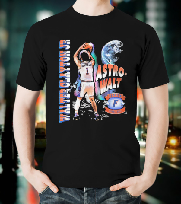 Walter Clayton Jr. Astro-Walt Florida Gator Basketball T-Shirt