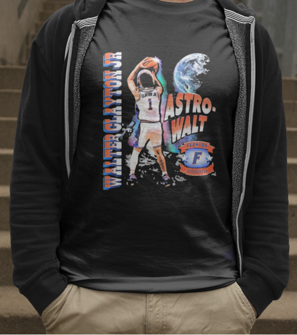 Walter Clayton Jr. Astro-Walt Florida Gator Basketball T-Shirt