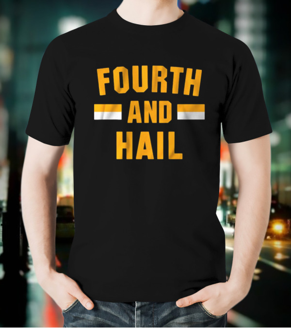 Washington Commanders Fourth And Hail NFL Football T-Shirt