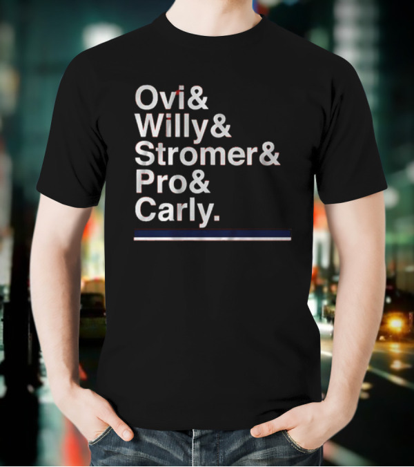 Ovi & Willy & Stromer & Pro & Carly Washington Hockey Ampersand T-Shirt