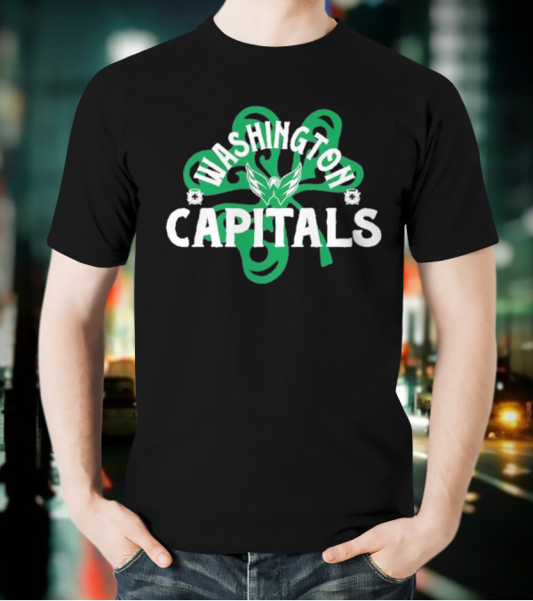 Washington Capitals St. Patrick’s Day Shamrock T-Shirt
