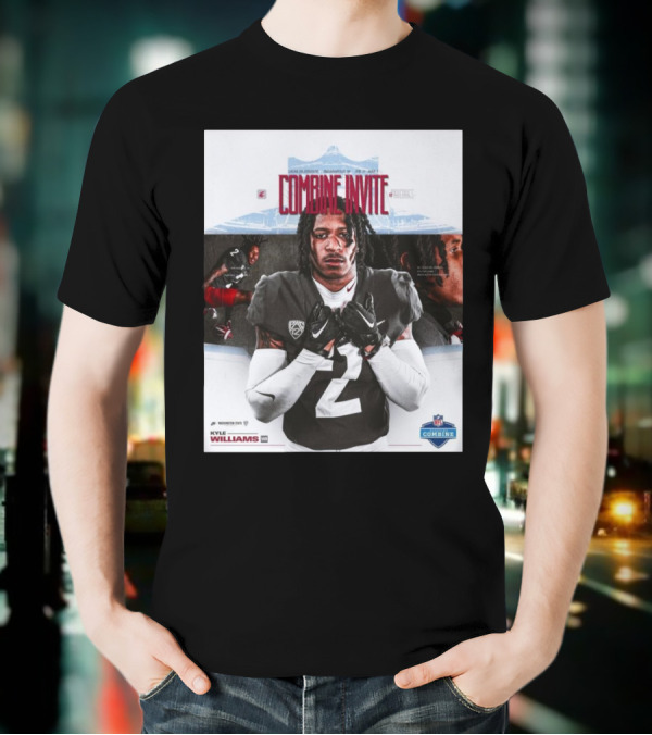 Lucas Oil Stadium NFL Combine Invite Kyle Williams Washington State Cougars Indianapolis 2025 T-Shirt