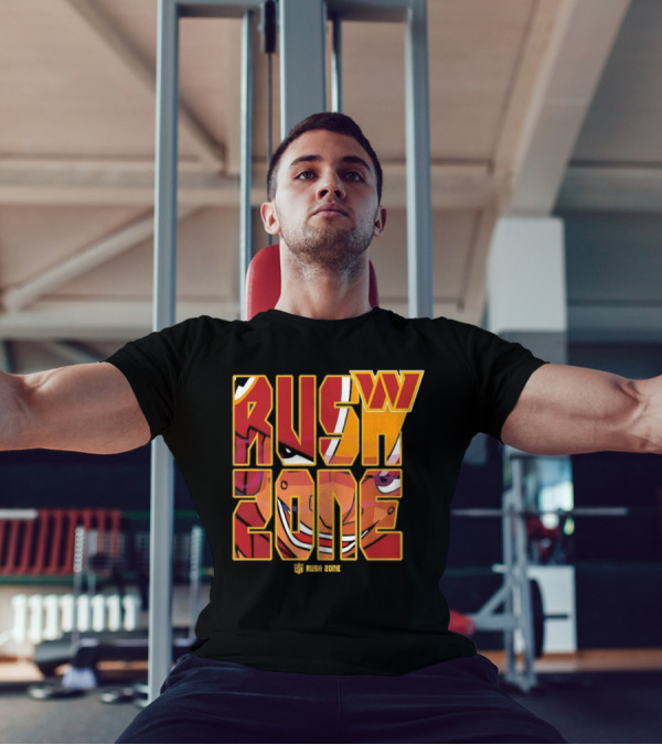 Washington Commanders NFL Rush Zone Cartoon Football T-Shirt