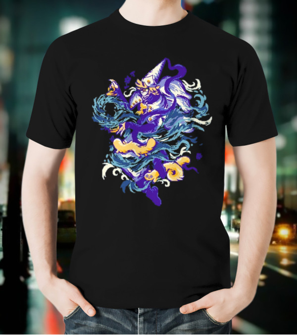 Water Witch Purple Fish Mystic Waves T-Shirt