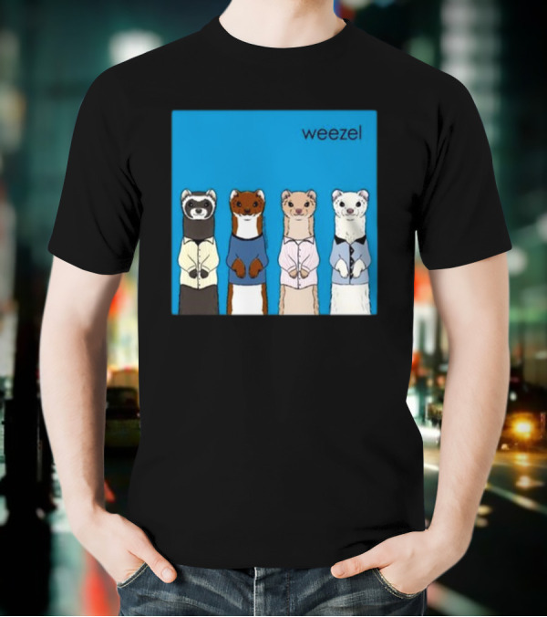 Weezel Weasel In Colorful Outfits Quartet T-Shirt