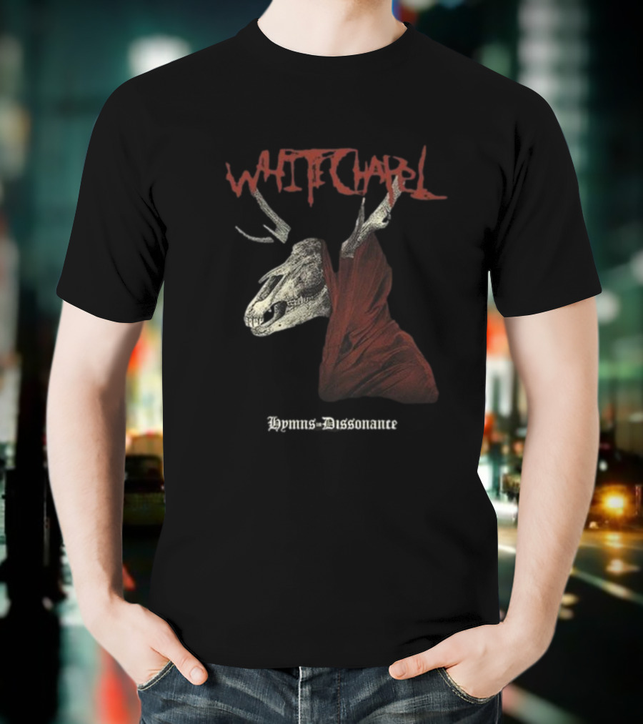 Whitechapel Hymns Dissonance Hooded Skull T-Shirt