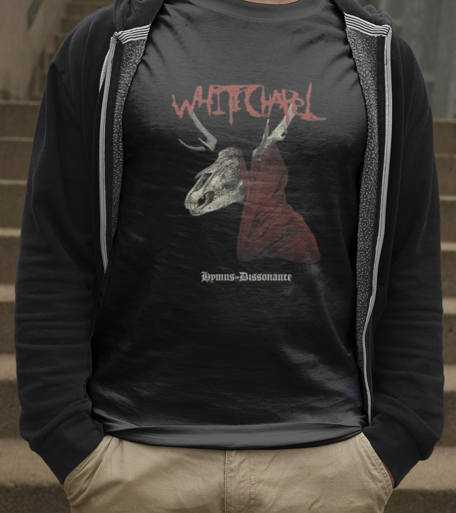 Whitechapel Hymns Dissonance Hooded Skull T-Shirt