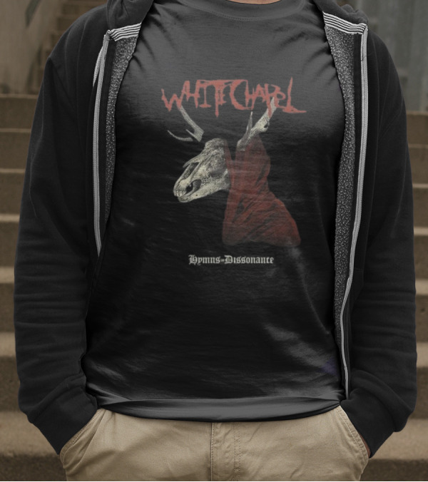 Whitechapel Hymns Dissonance Hooded Skull T-Shirt