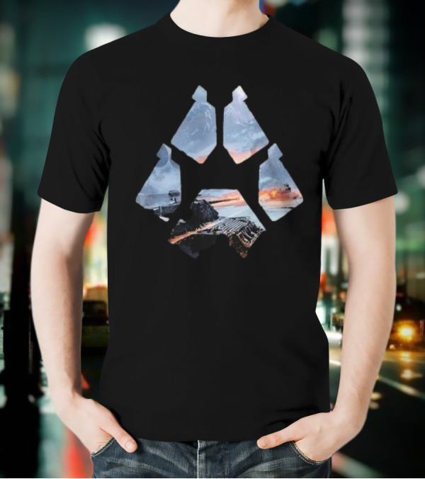 Wot Steel Hunter Winter Landscape Battle Icon T-Shirt
