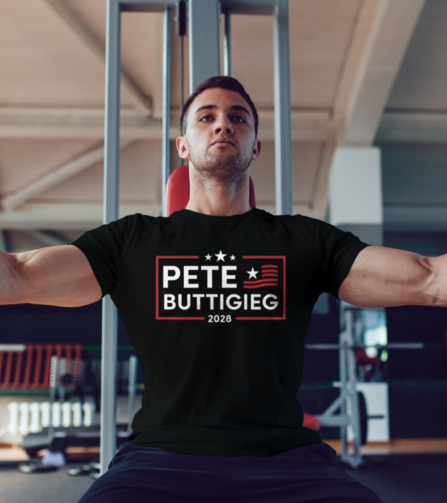 Wickedfabulouscom Pete Buttigieg 2028 Stars And Stripes T-Shirt