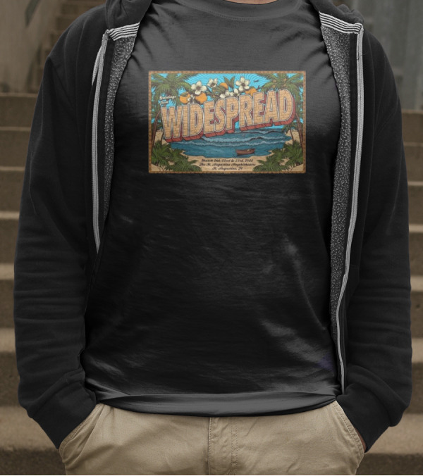Greetings From Widespread Panic St. Augustine Amphitheatre St. Augustine FL March 21-23 2025 T-Shirt