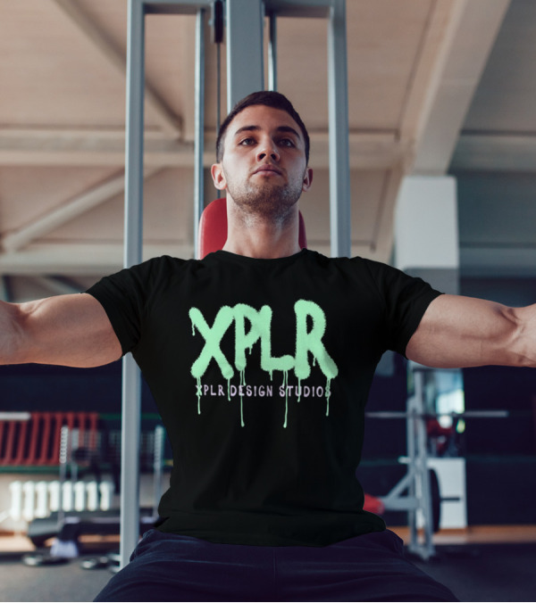 Xplr Studio Graffiti V.2 Droplet Style Text T-Shirt