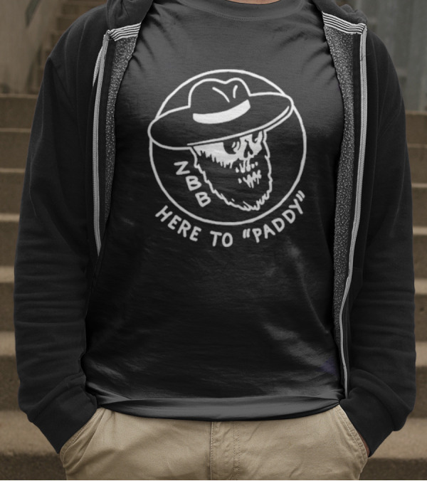 Zacbrownband Zbb NΦD Here To Paddy Skull With Hat T-Shirt