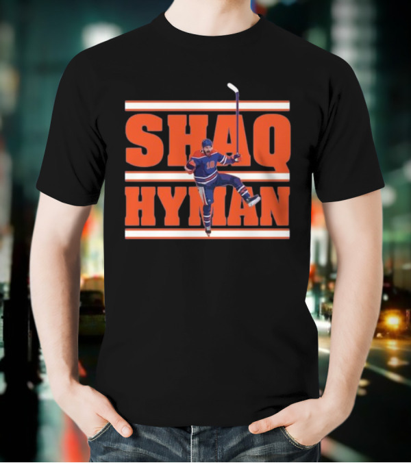 SHAQ HYMAN Hockey Player Celebration T-Shirt