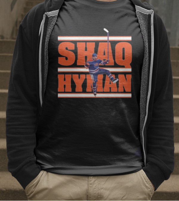 SHAQ HYMAN Hockey Player Celebration T-Shirt