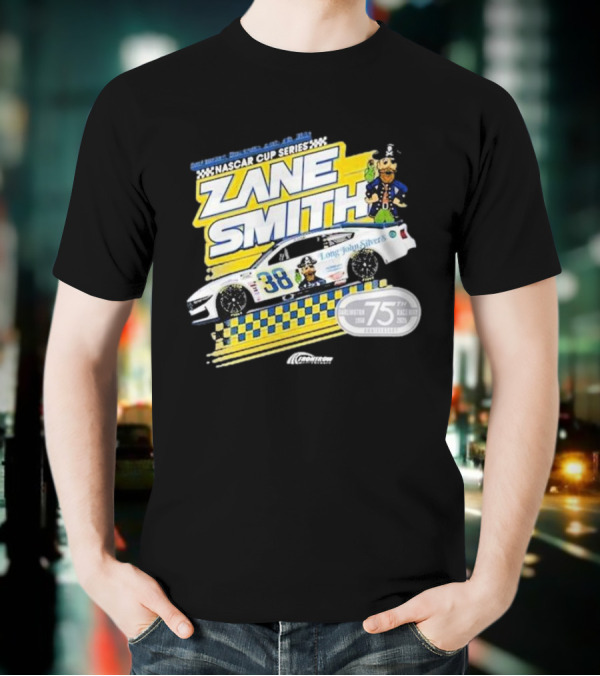 NASCAR Cup Series Zane Smith Long John Silver’s Car 75th Race 38 T-Shirt
