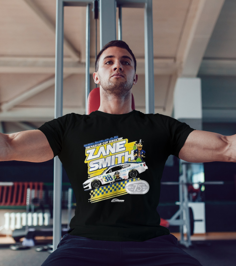 NASCAR Cup Series Zane Smith Long John Silver’s Car 75th Race 38 T-Shirt