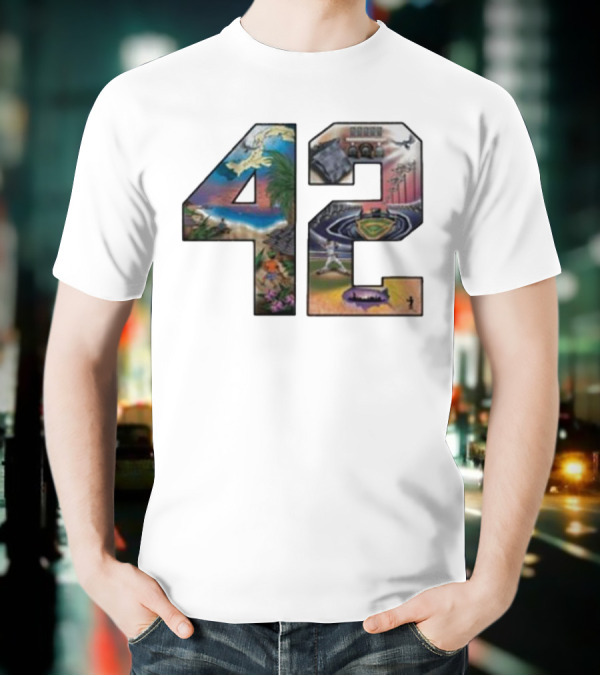42 Mariano Rivera Foundation Iconic Baseball Imagery T-Shirt