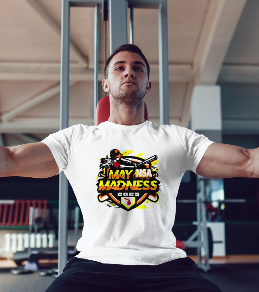 2025 NSA May Madness Fastpitch Tournament Michigan Logo T-Shirt