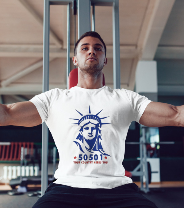 50501 Your Country Needs You Statue Of Liberty Democracy T-Shirt
