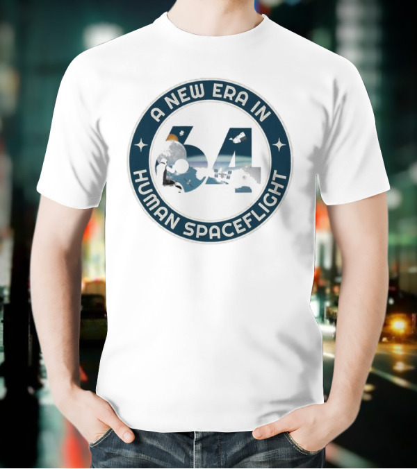 A New Era In Human Spaceflight 64 Astronaut Moon Exploration T-Shirt