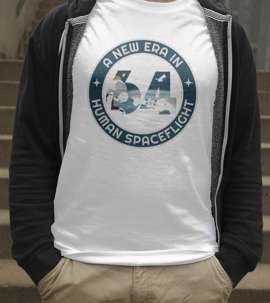 A New Era In Human Spaceflight 64 Astronaut Moon Exploration T-Shirt