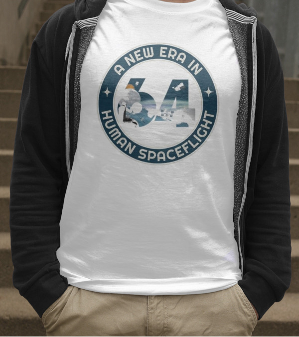 A New Era In Human Spaceflight 64 Astronaut Moon Exploration T-Shirt