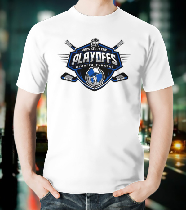ECHL 2025 Kelly Cup Playoff Wichita Thunder T-Shirt