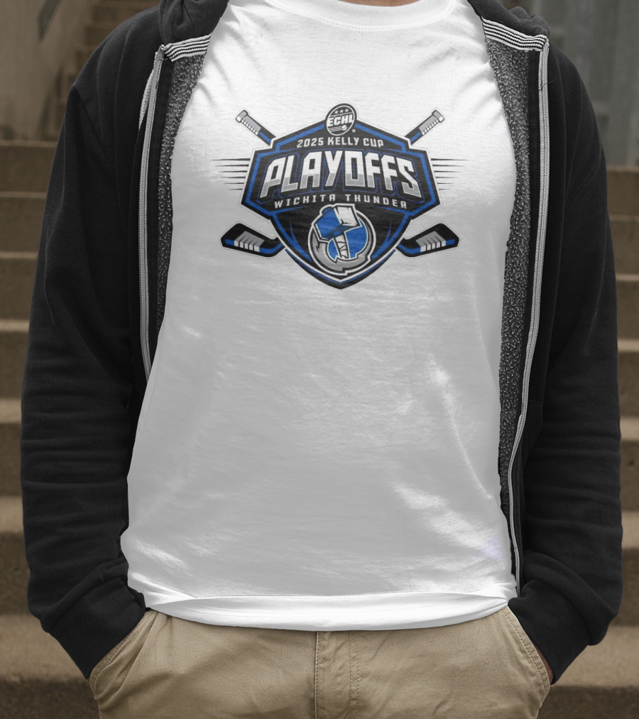 ECHL 2025 Kelly Cup Playoff Wichita Thunder T-Shirt