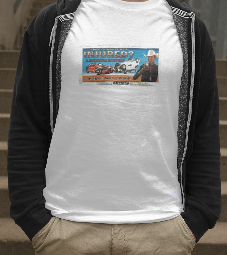 Abogados Tierra Caliente Injured Llame Ahora No Espere Car Accident Lamar T-Shirt