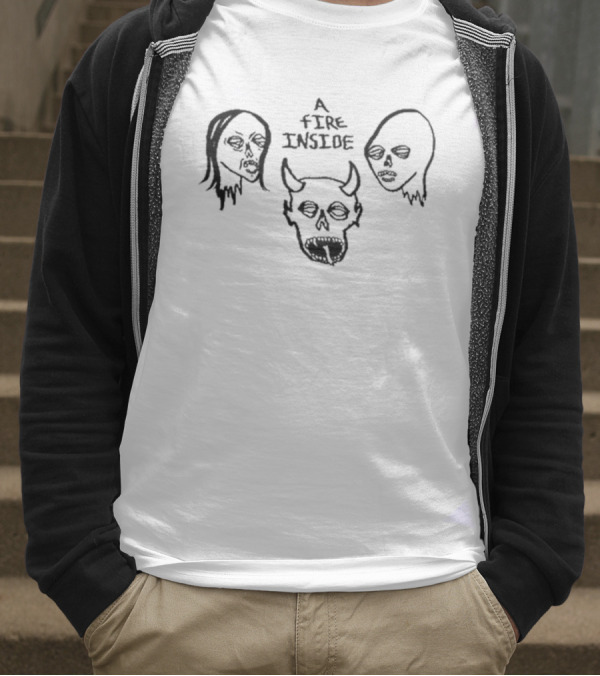 Afi Faces Ivory Skull Crown Trio T-Shirt