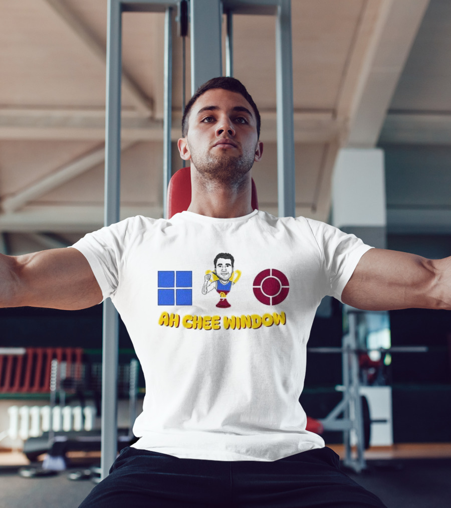 Ah Chee Window Callum Ah Chee Brisbane Lions Blue Red Symbol T-Shirt