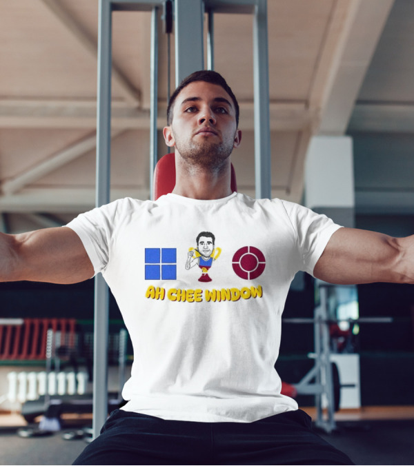 Ah Chee Window Callum Ah Chee Brisbane Lions Blue Red Symbol T-Shirt