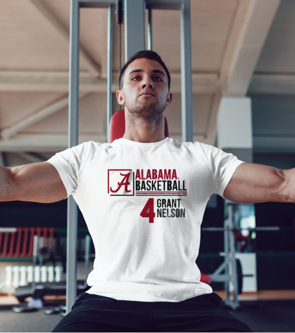 Alabama Grant Nelson Basketball Jersey Number 4 T-Shirt