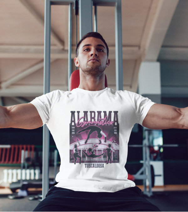 Alabama Gymnastics Over The Coliseum Tuscaloosa With Years 1988 1991 1996 2002 2011 2012 T-Shirt