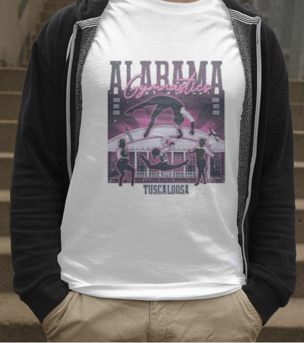 Alabama Gymnastics Over The Coliseum Tuscaloosa With Years 1988 1991 1996 2002 2011 2012 T-Shirt