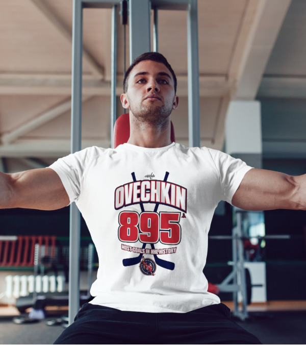 Ovechkin 895 Goals NHL History Washington Capitals T-Shirt