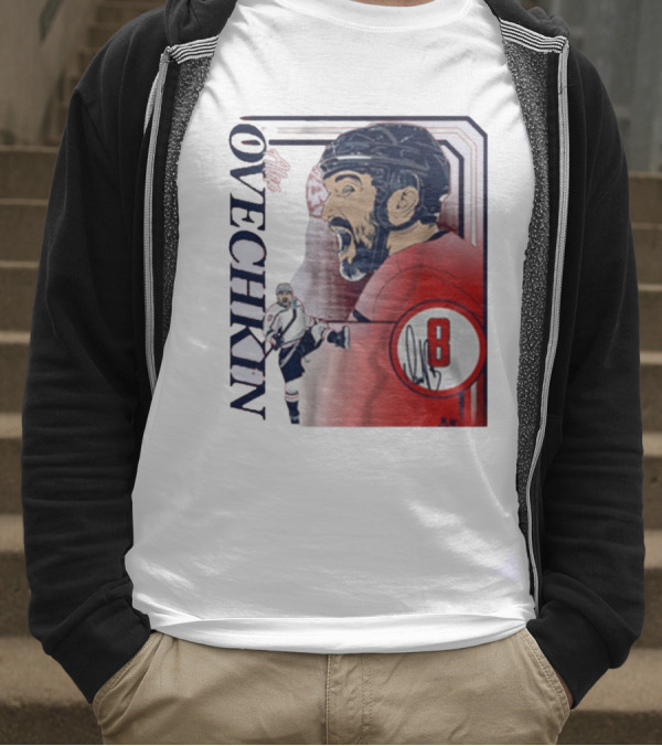 Alexander Ovechkin Dynamic Hockey Collage Number 8 T-Shirt