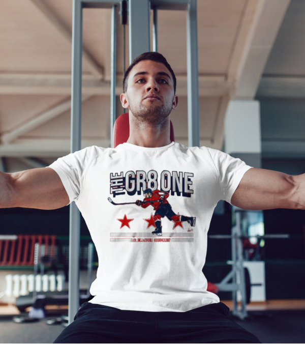 The GR8 One Alexander Ovechkin Hockey Player With Stars And Stick T-Shirt
