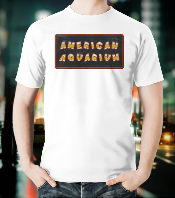 American Aquarium Vintage Aesthetic Letters T-Shirt