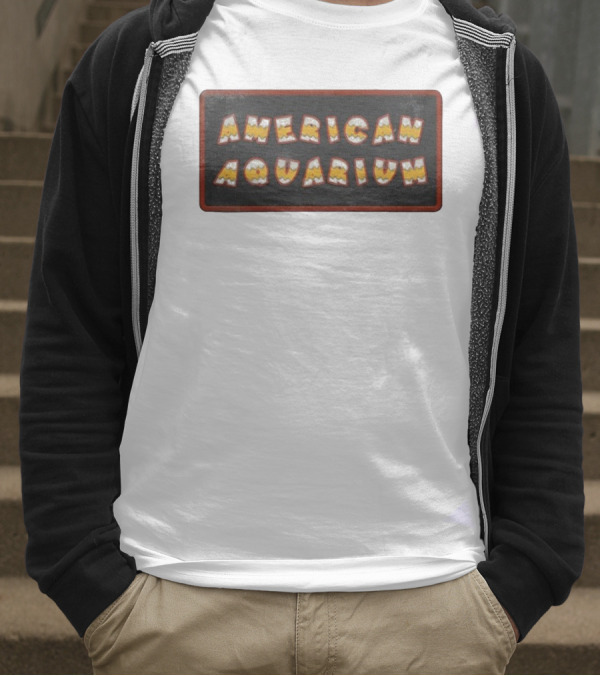 American Aquarium Vintage Aesthetic Letters T-Shirt
