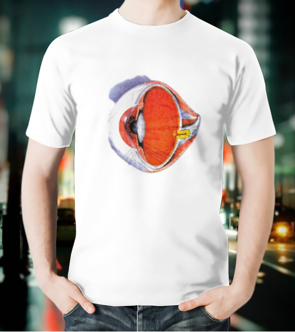 Anatomical Eye Ball Illustration 1991 T-Shirt