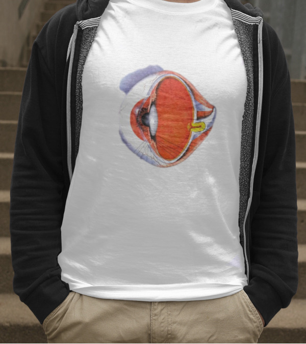 Anatomical Eye Ball Illustration 1991 T-Shirt