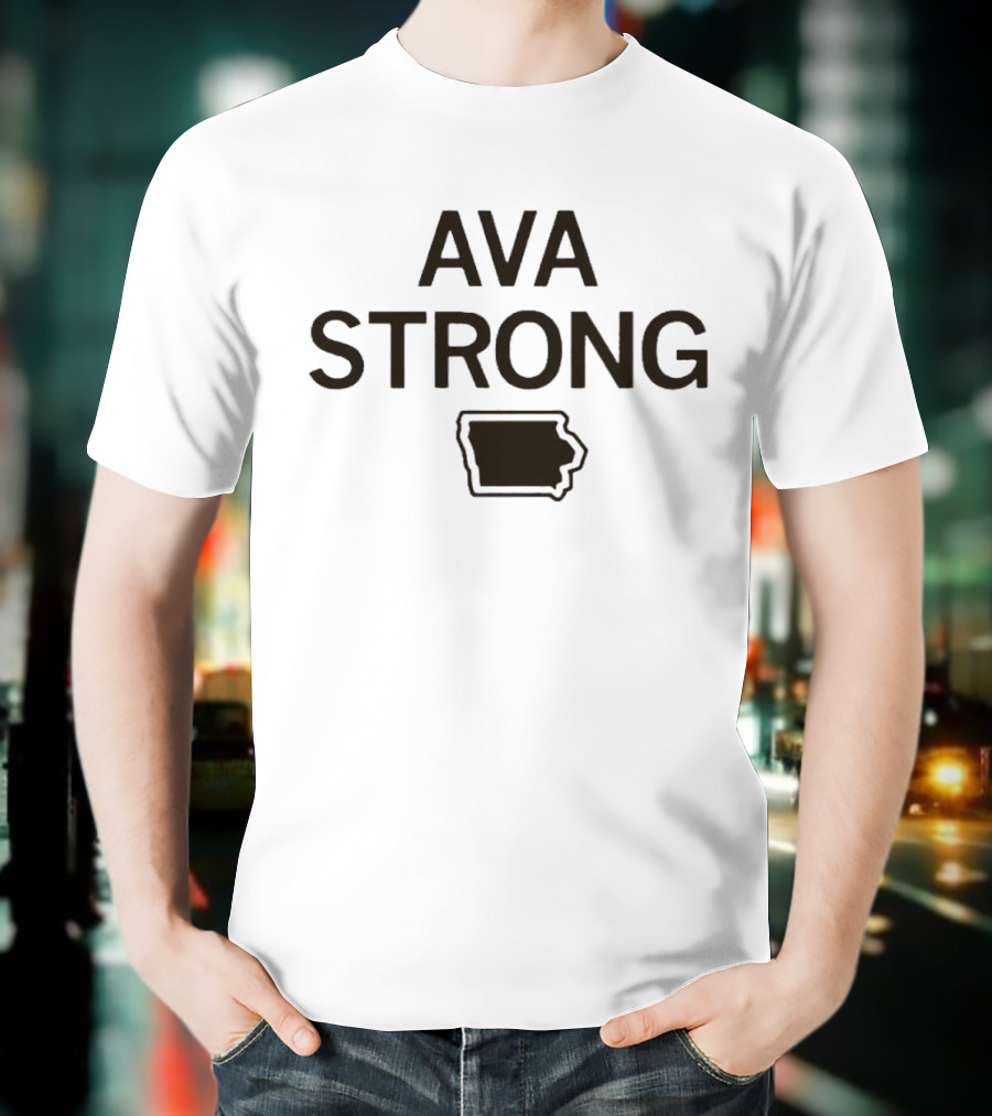 Ava Strong Iowa Outline T-Shirt